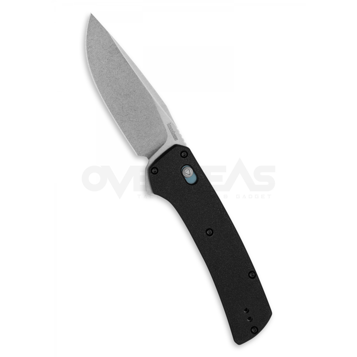 Kershaw Layup Assisted Opening DuraLock Knife Black Polymer (D2 2.9" Stonewash),2047