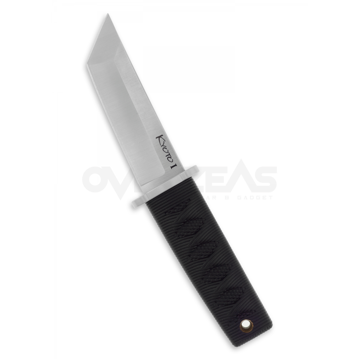 Cold Steel Kyoto II Fixed Blade Knife Tanto Black (8Cr13Mov 3.25" Satin),17DA