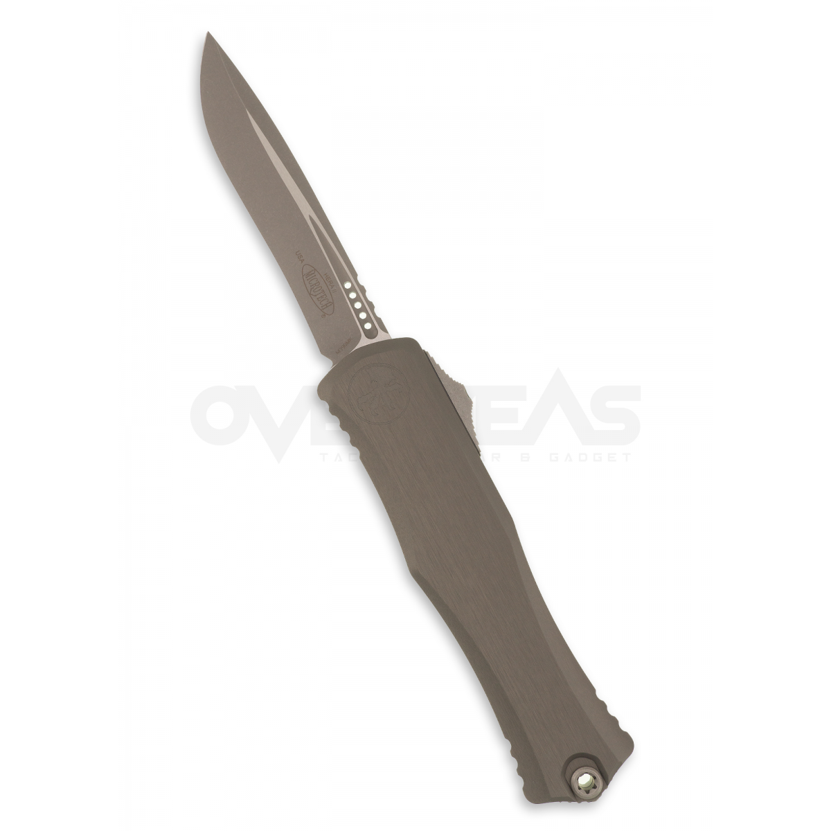 Microtech Hera II OTF Recurve Natural Gray (M390 3.85"  Apocalyptic),1705-10APNC